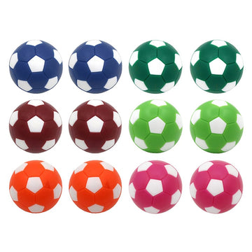 PGYUD Table Soccer Balls 36mm(1.42 Inch), 12 Pack Foosball Replacement Balls - Multicolor Mini Foosballs for Standard Tables,Foosball Table Balls