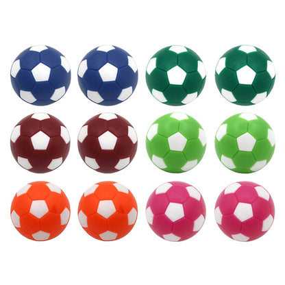 PGYUD Table Soccer Balls 36mm(1.42 Inch), 12 Pack Foosball Replacement Balls - Multicolor Mini Foosballs for Standard Tables,Foosball Table Balls