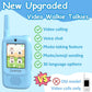 2026 Upgraded Kids Video Walkie Talkies 2 Pack, Rechargeable Long Range Walkie Talkies for Kids, Video Intercom with Photo Sharing, Voice Chat, Emoji