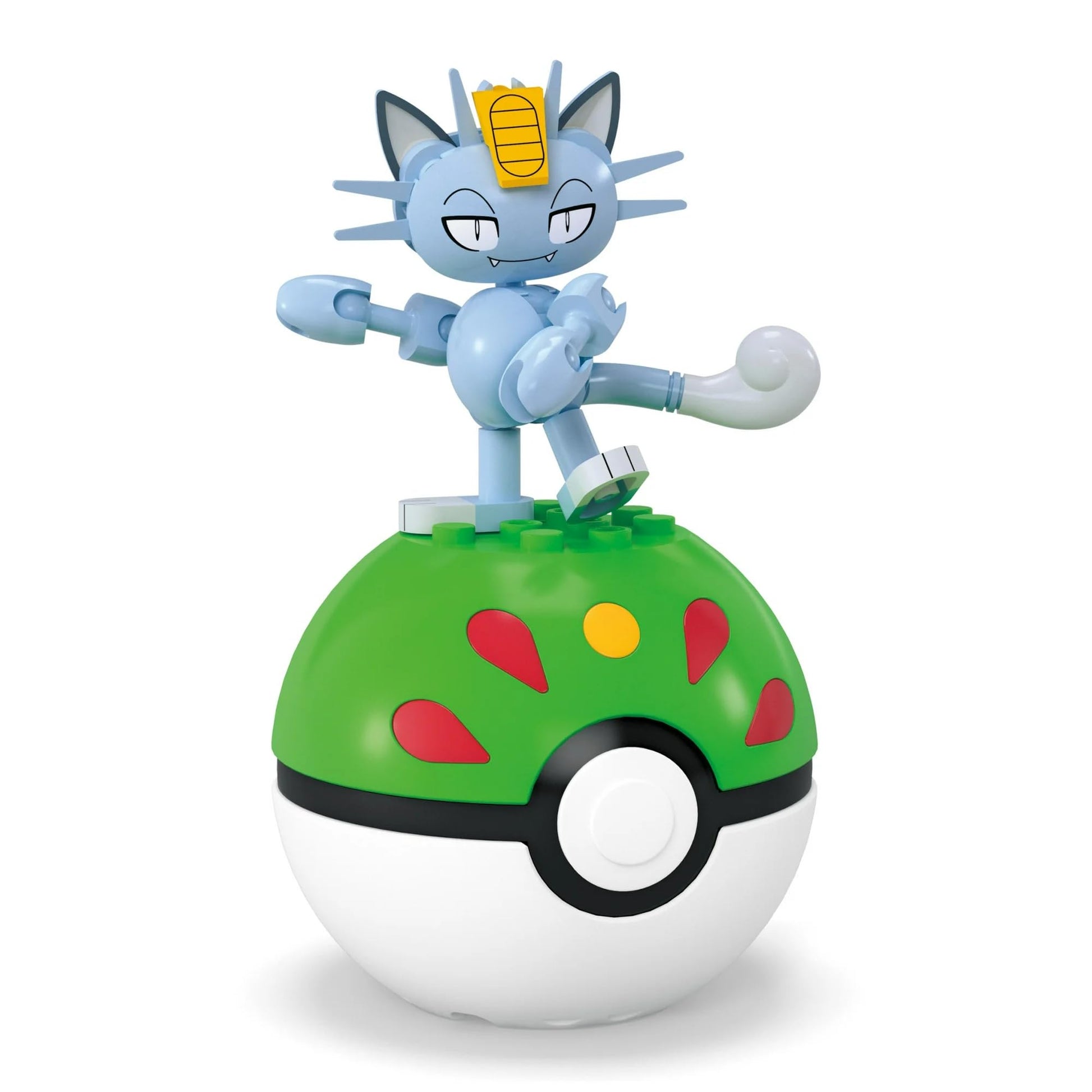 MEGA Pokémon Alolan Meowth Building Toy Kit, Poseable Action Figure (28 Pieces) for Kids