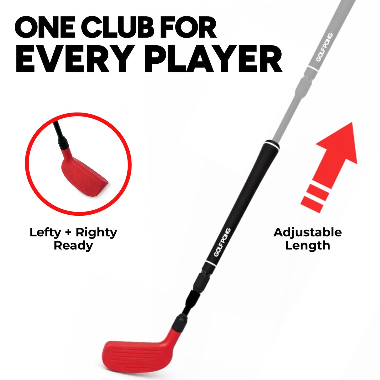 Golf Pong Chip Tac Toe Floating Pool Golf Game, Club Included