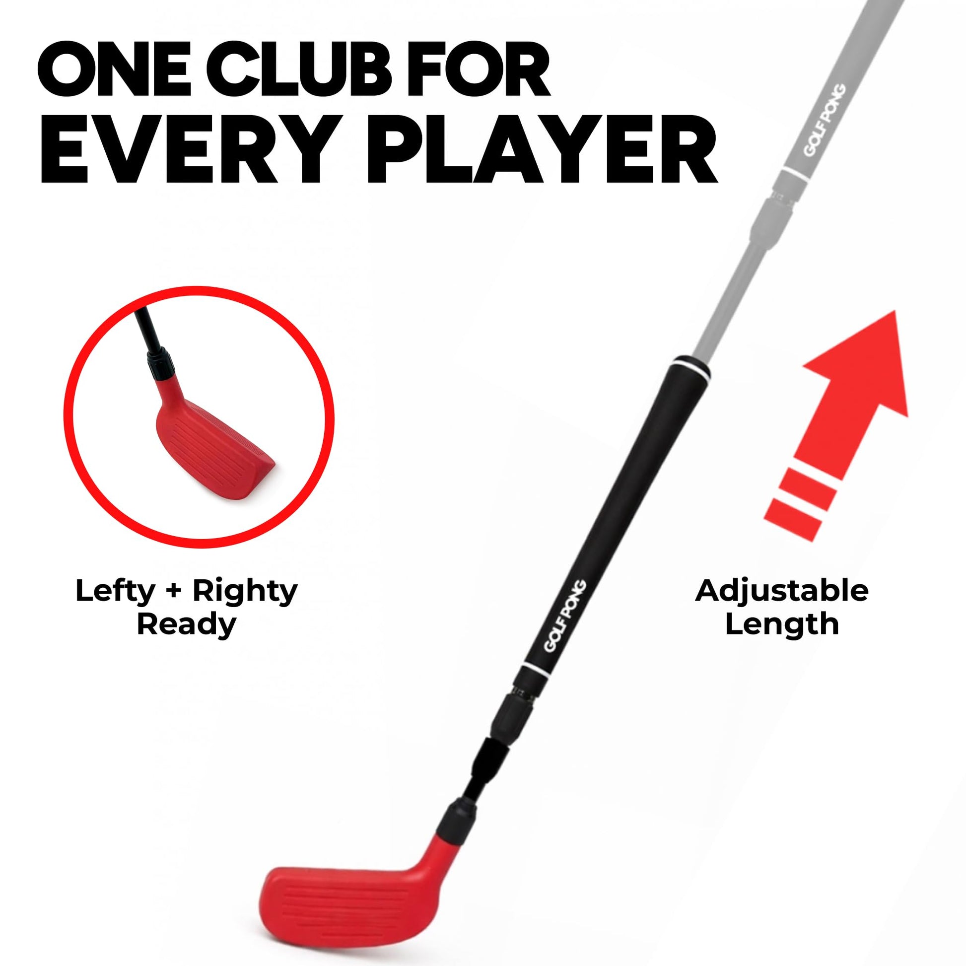 Golf Pong Chip Tac Toe Floating Pool Golf Game, Club Included