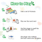 Alphabet Puzzle Matching Game, 16 ABC Blocks Word Memory Game with 40 Cards, Preschool Letter Recognition Learning & Educational Toys for Toddlers