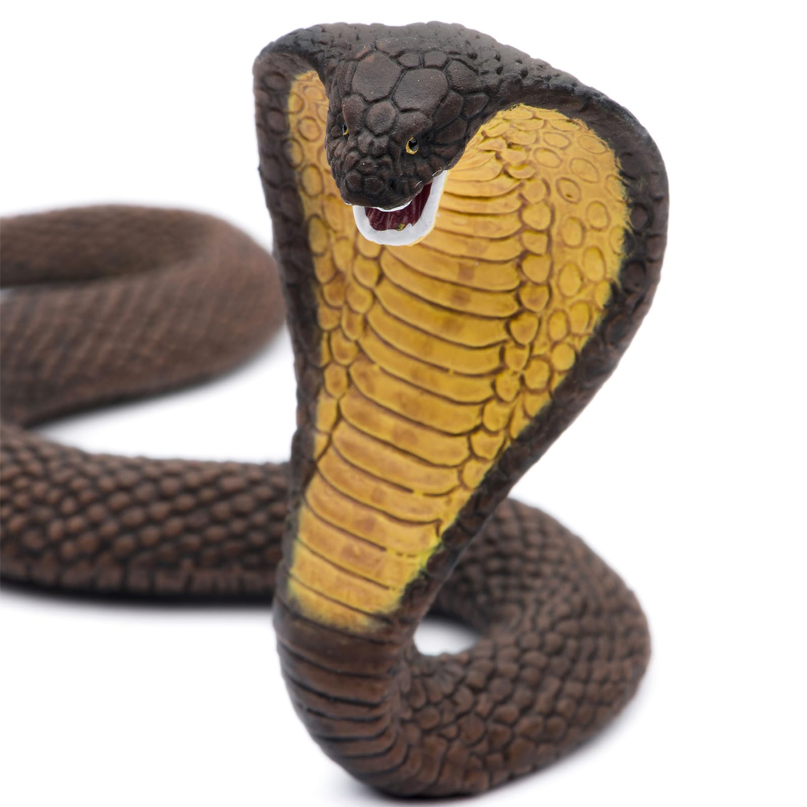Safari Ltd. Cobra Figurine - Detailed 6" Snake Figure - Educational Toy for Boys, Girls, and Kids Ages 3+