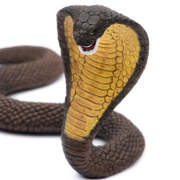 Safari Ltd. Cobra Figurine - Detailed 6" Snake Figure - Educational Toy for Boys, Girls, and Kids Ages 3+