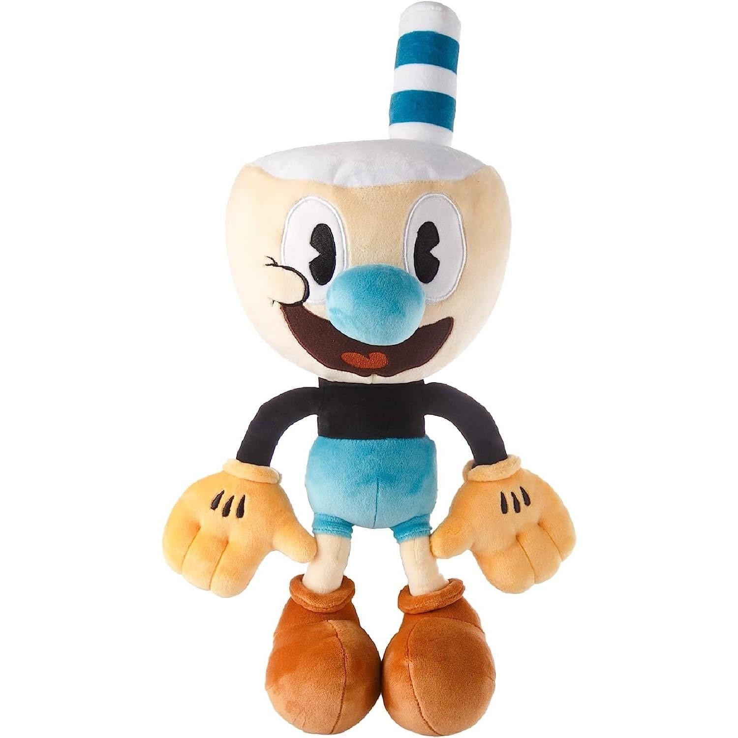 15-Inch Cuphead & Mugman Bundle - Plush Toy - Soft and Huggable Stuffed Doll of The Popular Video Game Character for Kids and Fans of All Ages