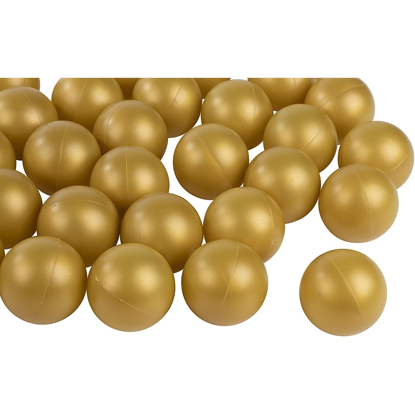 Plastic Gold Ping Pong Balls - Beer Pong & Table Tennis Accessory for Pingpong Play - DIY Crafts & Party Decor with Gold Balls - 50 Pack, 1.5 Inch