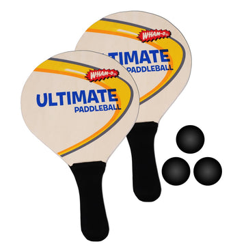 Wham-O Game Time Ultimate Paddle Ball - 2 Paddles - 3 Balls - Outdoor Games