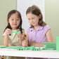 hand2mind Green Foam Base Ten Blocks, Flats Set, Place Value Blocks, Counting Cubes for Kids Math, Base 10 Math Manipulatives for Kids, Kindergarten