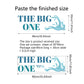 The Big One Sign Decal - Wave Themed 1st/First Birthday Party Decoration,The Big One Deco,Boy One Birthday Party Decorations (The Big One Decal)
