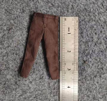 1/12 Scale Dark Brown Slim Tight Pants for Figure
