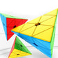3X3 Pyramid Speed Cube Brain Teasers 3X3X3 Triangle Puzzle Magic Cube Brain Teaser Puzzle Toy Stickerless Cube Games Toys Vivid Color