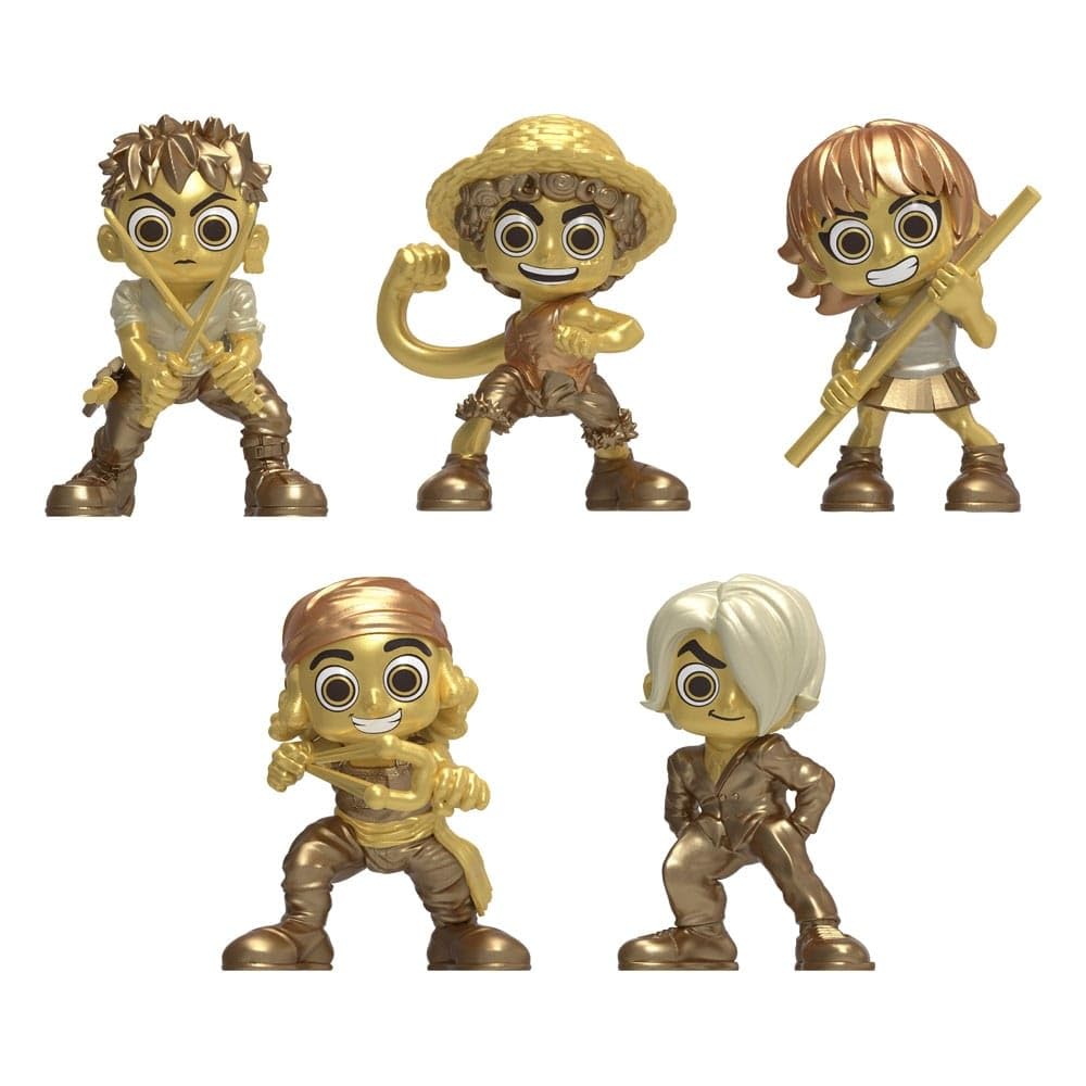 PhatMojo ONE PIECE - Treasure Chest Gold Minifigure 5-Pack (2.5" Tall, Series 1)