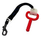 ChuBuddy Chewy Holder 4 Pack: Two Black Clip-On Tether Bracelets & Two Black Neck Lanyards for Autism, ADHD, Oral Sensory Needs, Special Needs, or