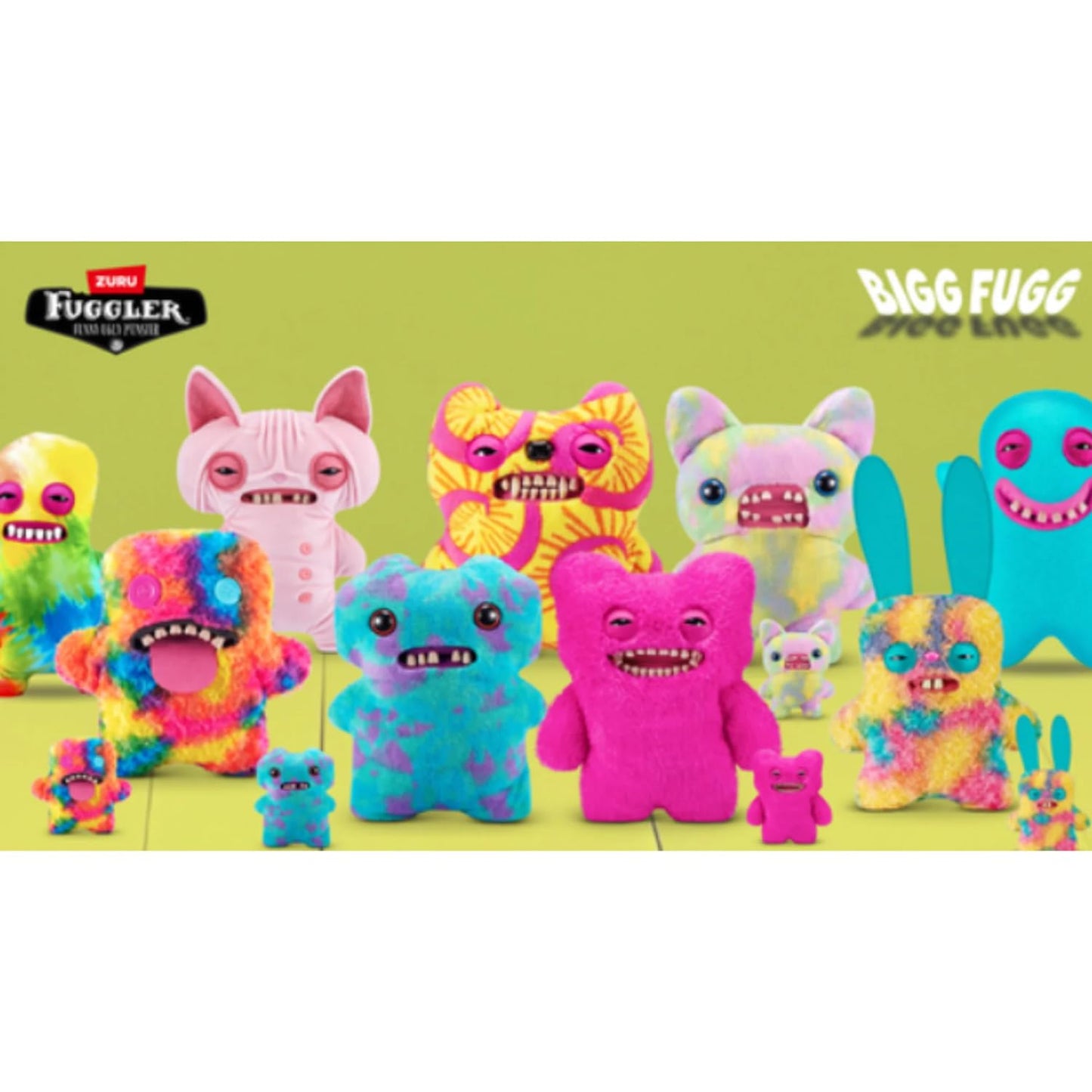 ZURU Fugglers Bigg Fuggs - Big Funny Ugly Monster Plush - 17 inches (Old Tooth)
