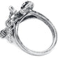 Women's Alchemy England Voodoo Doll with Stick Pin Gothic Spells Pewter Ring