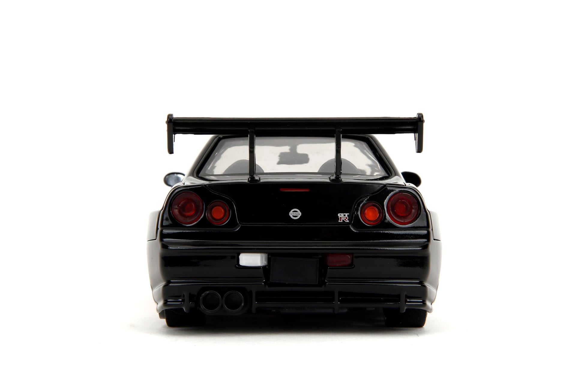 Jada Godzilla 2003 Nissan Skyline GTR R34 - 1:24 Scale Die-Cast, Opening Doors, Hood, Trunk, Rubber Tires - Collectible for Adults - Toho Licensed