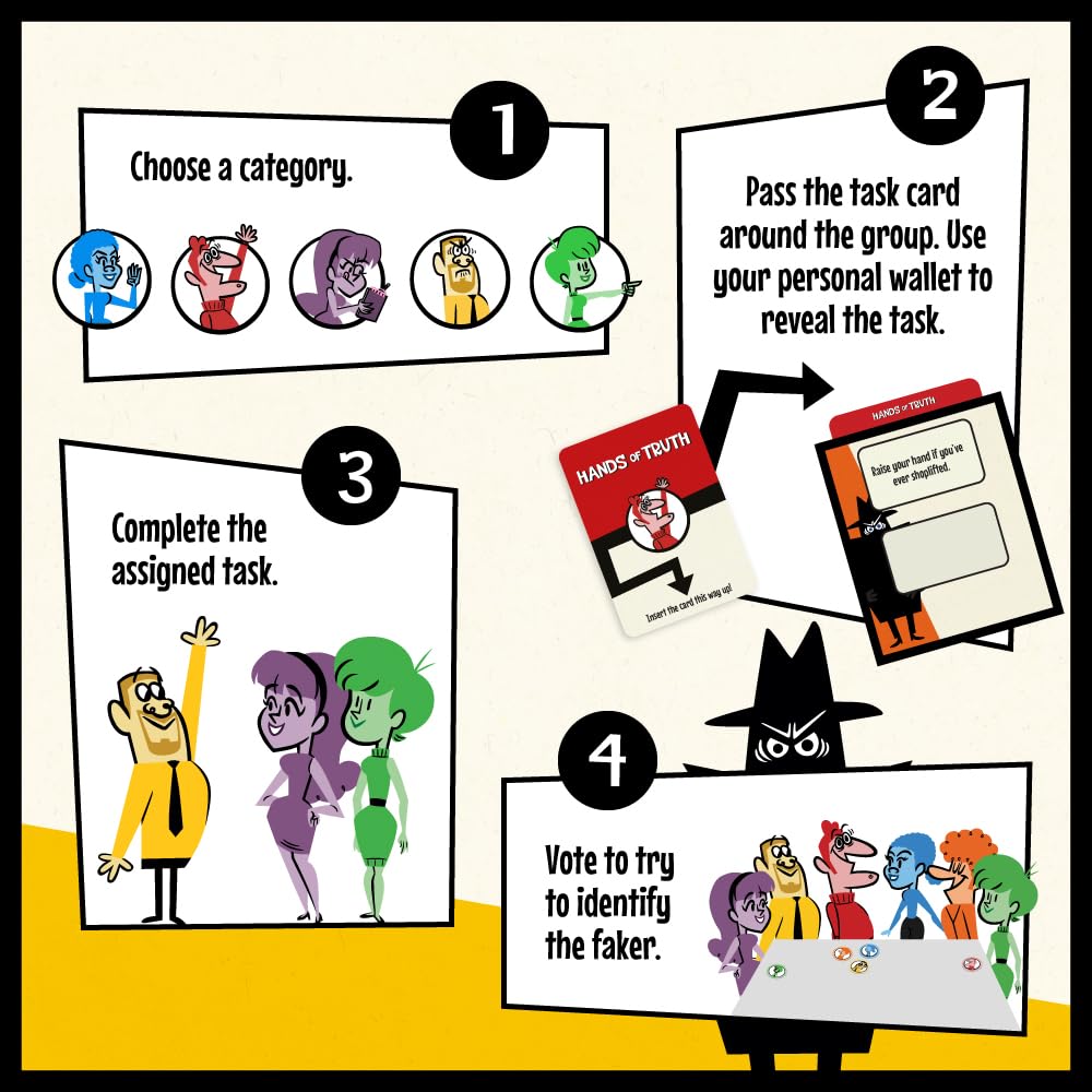JACKBOX Games Fakin’ It Board Game - for Adults & Teens - Fun Social Deduction Card Game for Ages 14 & Up - Hilarious Board Game for Game Nights