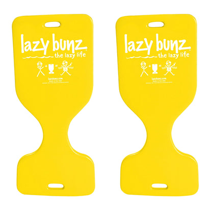 TRC Recreation Lazy Bunz Foam Water Saddle Pool Float, Lounger for Swimming Pool, Lake, River, and Beach Essentials, 2 Pack, Yellow