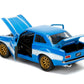 Jada Toys Fast & Furious Movie 1970 Brian's Ford Escort Blue with White Stripes, 1/24 Diecast Model Car