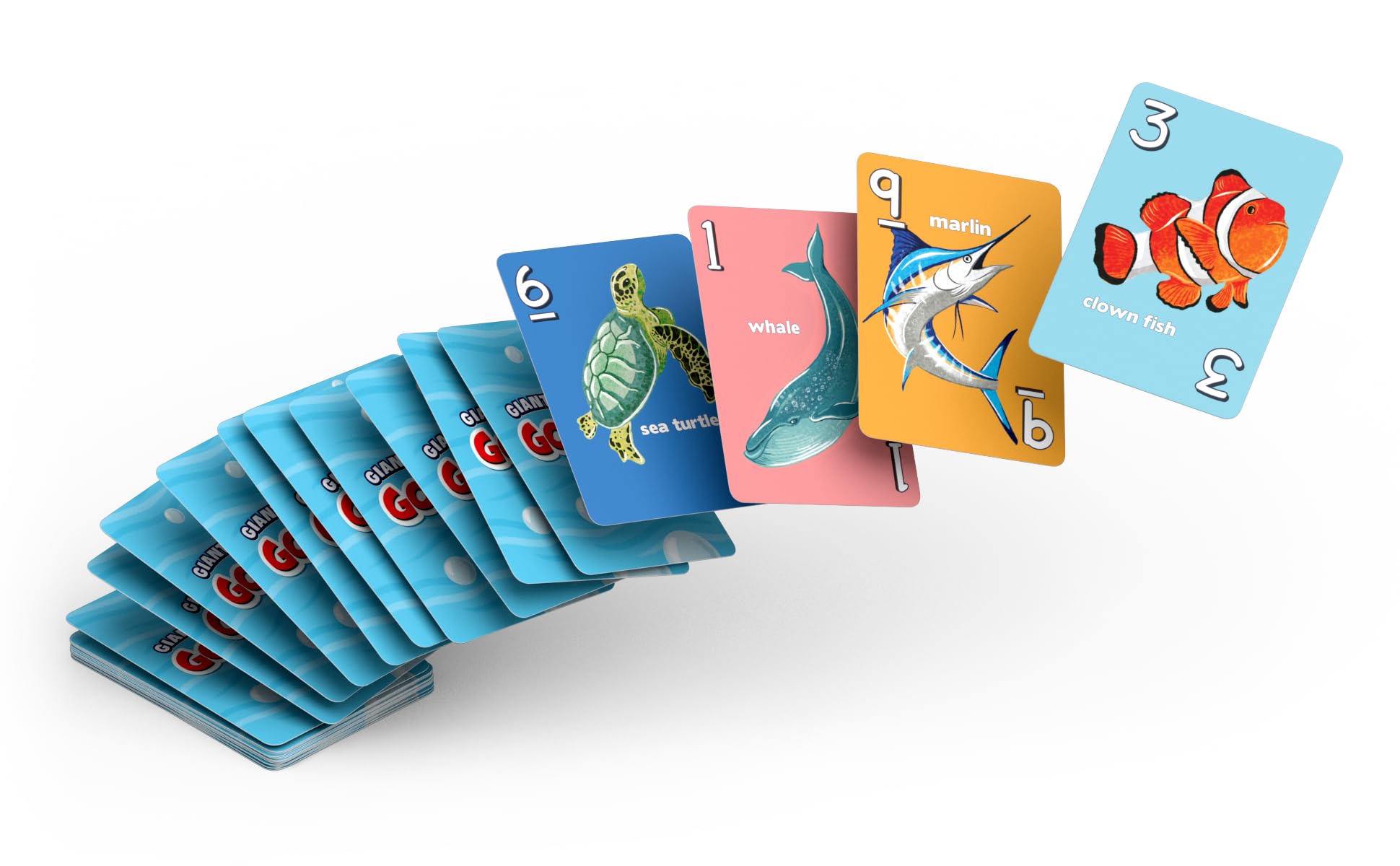 Arizona GameCo Giant Go Fish Card Game for Kids and Families - Play Go Fish and Old Maid - Large 5x7in Cards - Adorable Animal Art - a Fun Gift idea