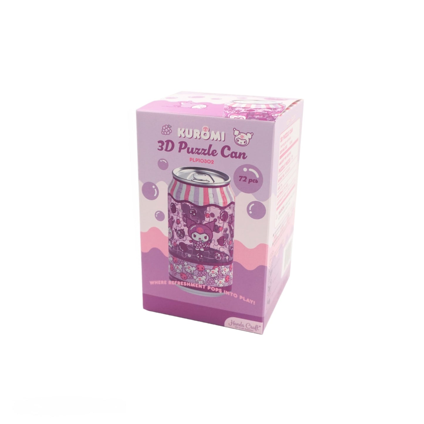 Hands Craft Hello Kitty Soda Can 3D Puzzle - Jigsaw Puzzle & Real-Sized Can Pencil Holder for Kids & Collectors - Official Sanrio DIY Kit - Kawaii