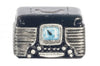 Melody Jane Dollhouse Black 1950's Retro Radio Miniature 1:12 Scale Accessory