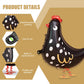 10 Pieces Chicken Balloons, Black ? White Chicken Decorations for Party, for Birthday Baby Shower Farm Animal Theme Party (17.91×19.68in)