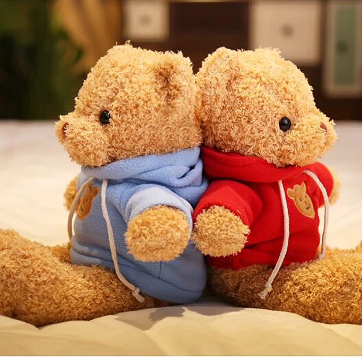 YUKOUQIAN Teddy Bear Stuffed Animal Cute Plush Doll SoftToy 11.8" Gift for Girls Boys Birthdays Christmas Children's Day Halloween Thanksgiving Day