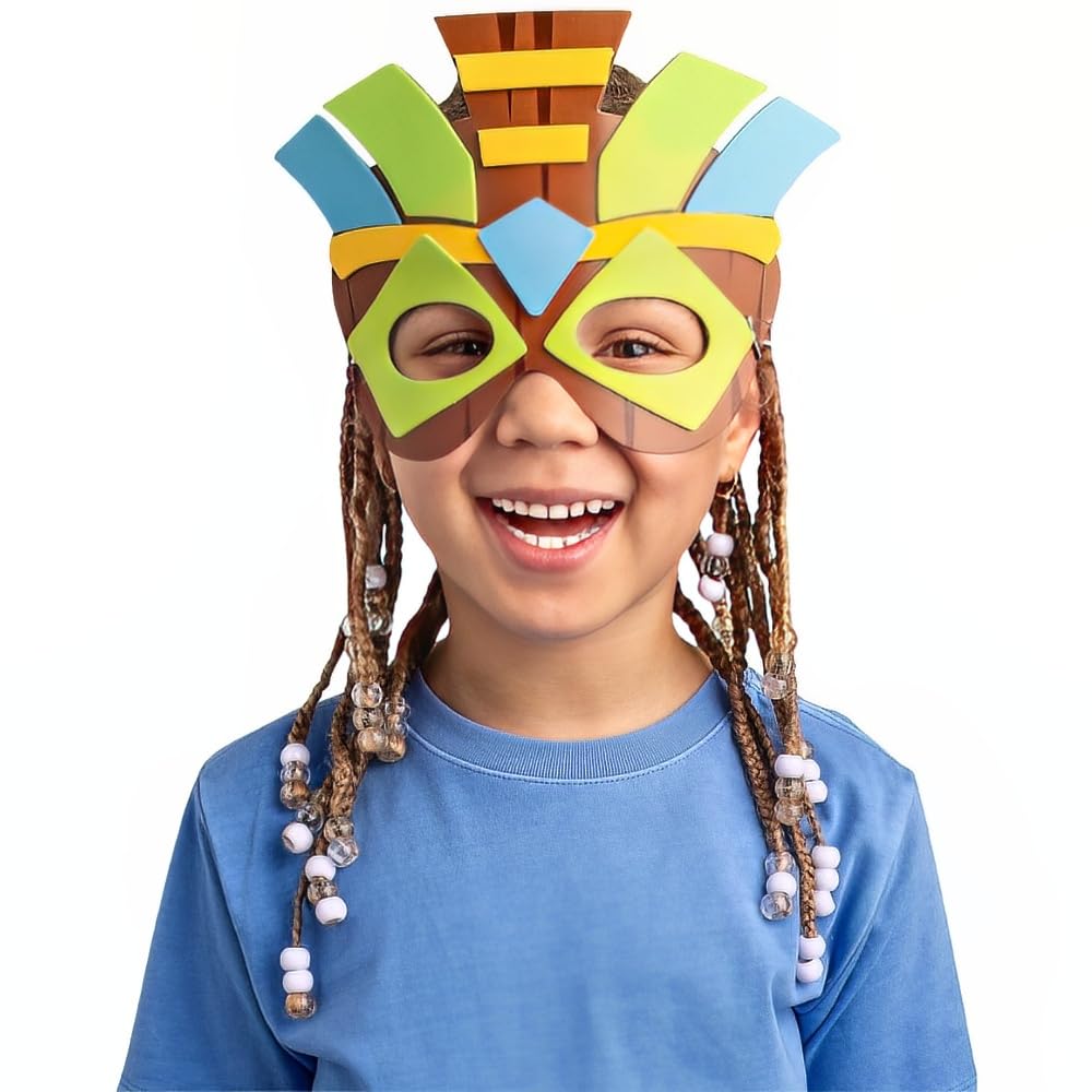Fun Express Tiki Mask Craft Kit, Makes 12