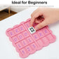 NWIUREN Solo Mahjong Board Practice - Portable Mahjong Training Board for Beginners, Game Lovers, Adults - Lightweight and Easy to Carry for Travel
