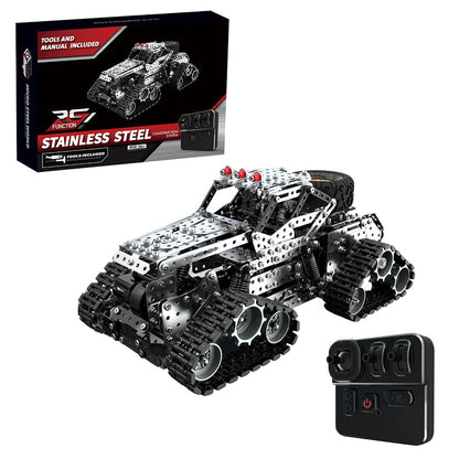DERELOAS RC Off-Road Car Kit for Adults -3D Metal Puzzles Truck Car Kit with Remote Control, Mechanical Truck Rc Car Model Kit, Crafts for Adults