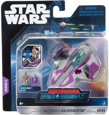 STAR WARS Spacecraft Toy Vehicle Mace Windu's Jedi Interceptor - 8+ Years
