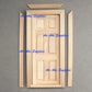 1/12 Scale Dollhouse Miniatures Window Door Wood Finishing Trim Lot 10 ; Wide 1cm, L 30cm