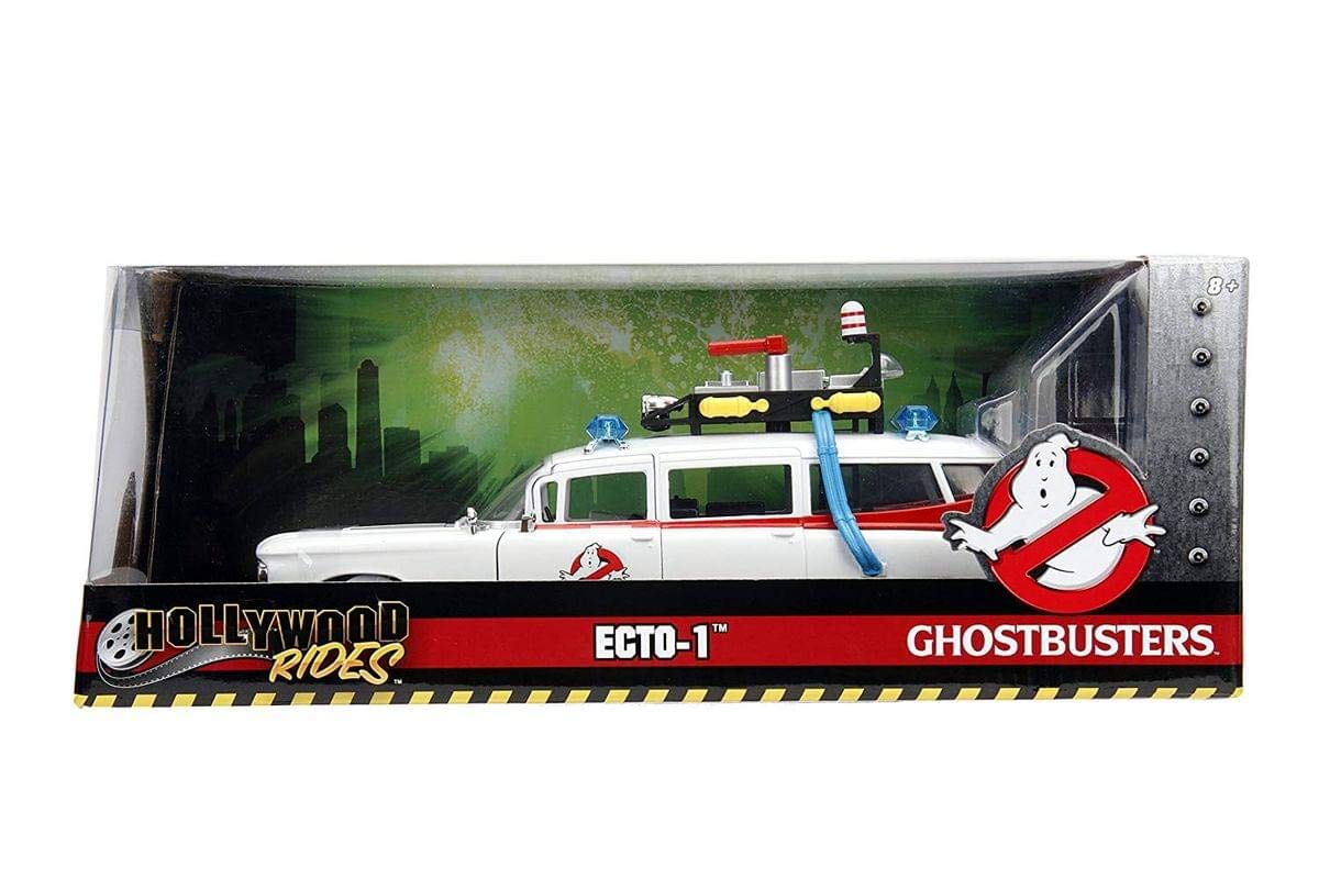 Jada Toys Hollywood Rides: Ghostbusters ECTO-1 White 1: 24 Scale