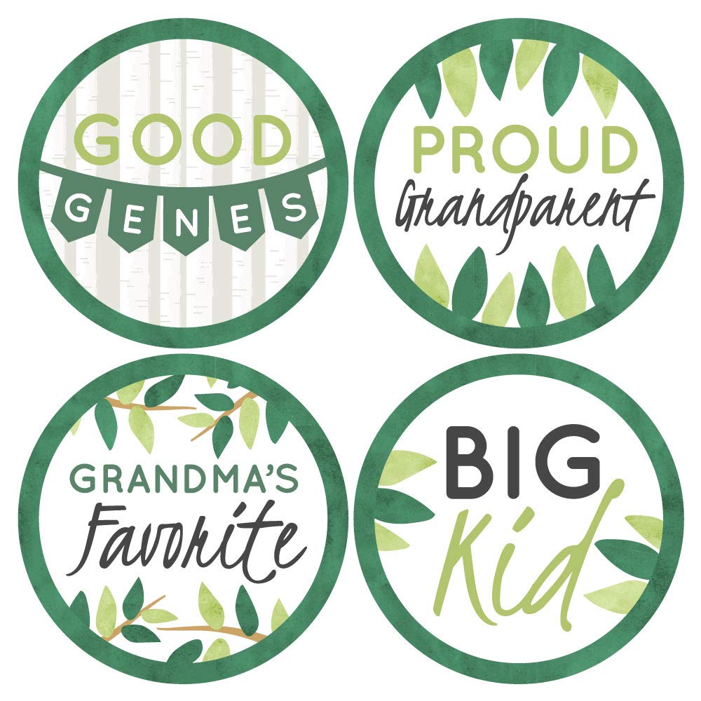 Big Dot of Happiness Family Tree Reunion - Gathering Party Funny Name Tags - Badges Sticker Set of 12