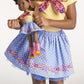 American Girl WellieWishers Kendall 14.5-inch Doll with Deep Brown Eyes, Curly Black Hair, Pink Sparkle Stretch Leotard, Periwinkle Glitter Mesh