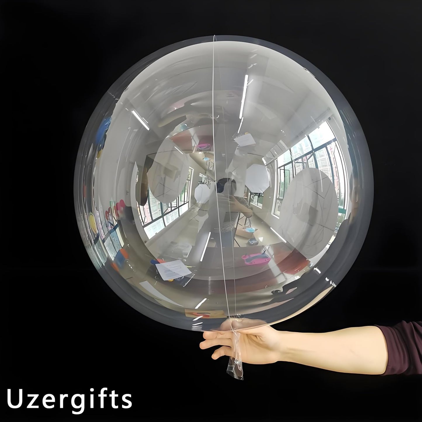 Bobo Balloons 25 Packs, 24 Inch Helium Style Transparent Bubble Bobo Balloons for LED Light Up Balloon, Gifts for Christmas,Wedding,Birthday Party