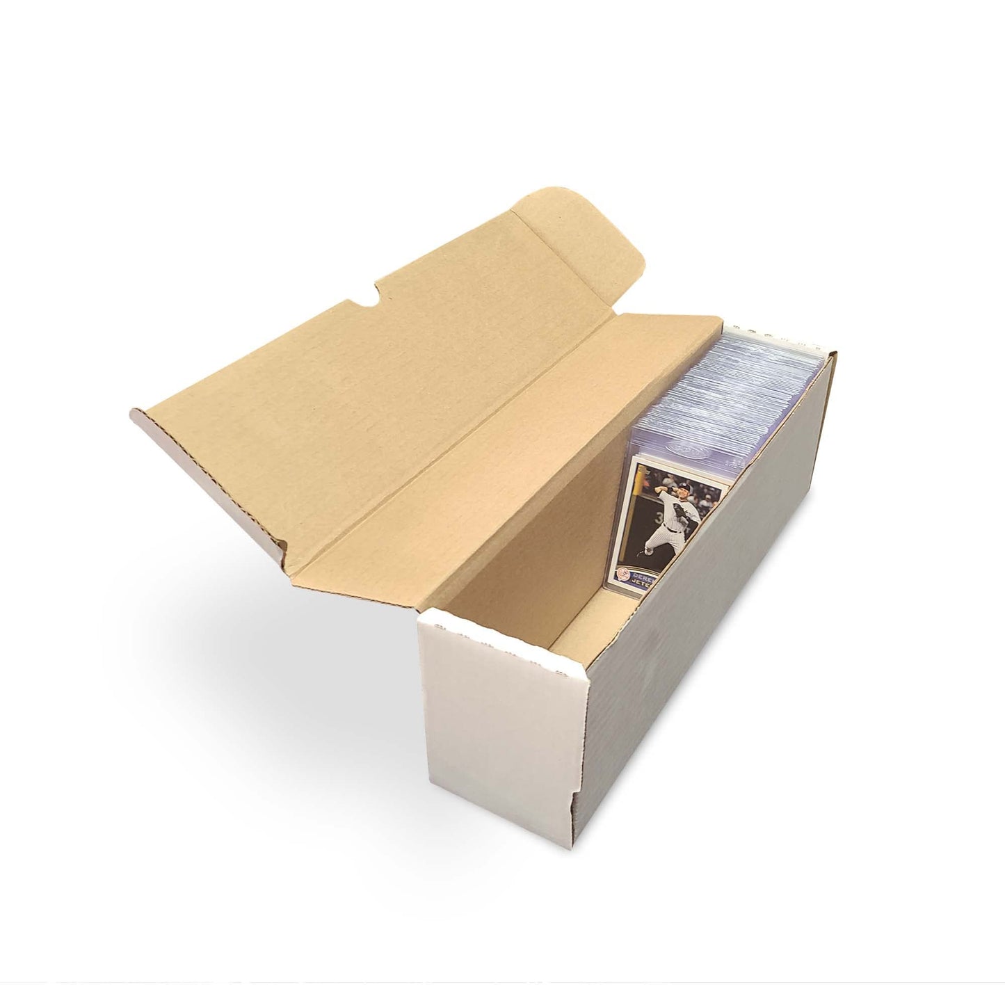 BCW 14-Inch Semi-Rigid #1 Storage Box - 1 Pack | Holds 350 Semi-Rigid Card Holders | Vertical Card Organizer | Ideal for Sports, Trading Cards