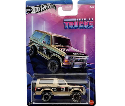 Hot Wheels 1985 Ford Bronco Tubular Trucks, Gold/Black, 3/5