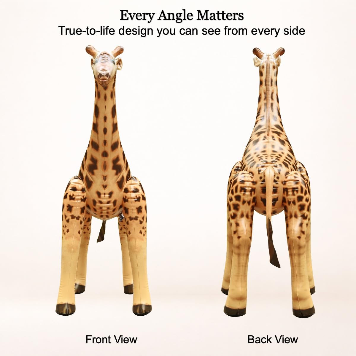 Jet Creations 36" Inflatable Giraffe Toy for Pool Party Decorations & Birthday Gifts - Air Stuffed Realistic Inflatable Wildlife Animals - Indoor