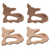 Alenybeby 10pcs Natural Wooden Sika deer Montessori Toy Pendant Pure Natural Beech Wood Animal Shape Handmade Home Decoration Accessory (Sika deer