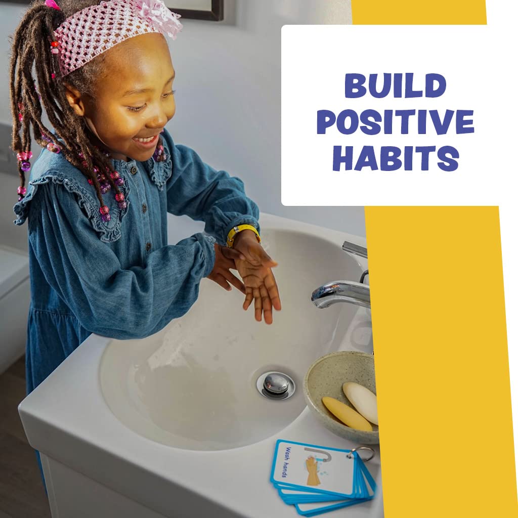 My Toilet Routine Cards 12 PECS Flashcards for Visual aid Special Ed, Speech Delay Non Verbal Children and Adults with Autism or Special Needs