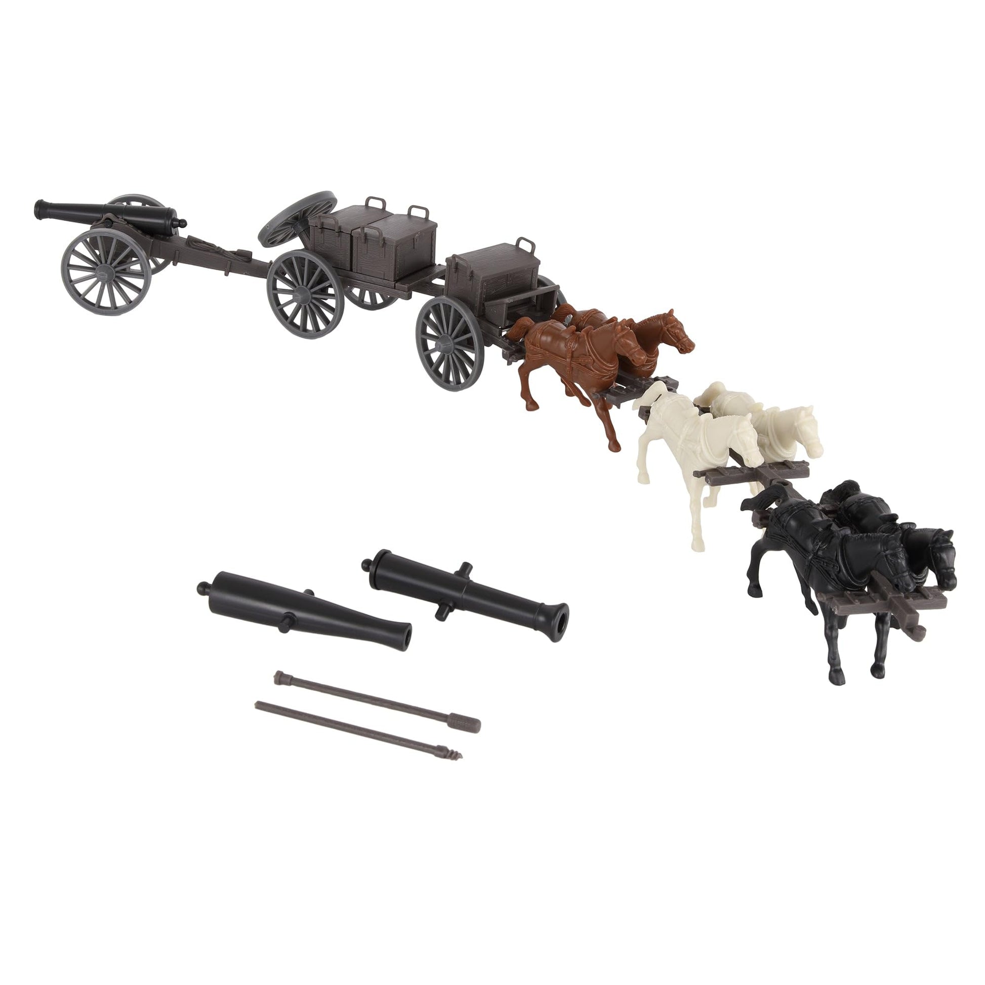 BMC CTS Civil War Artillery Horse Wagon - ACW Cannon Limber Caisson Playset