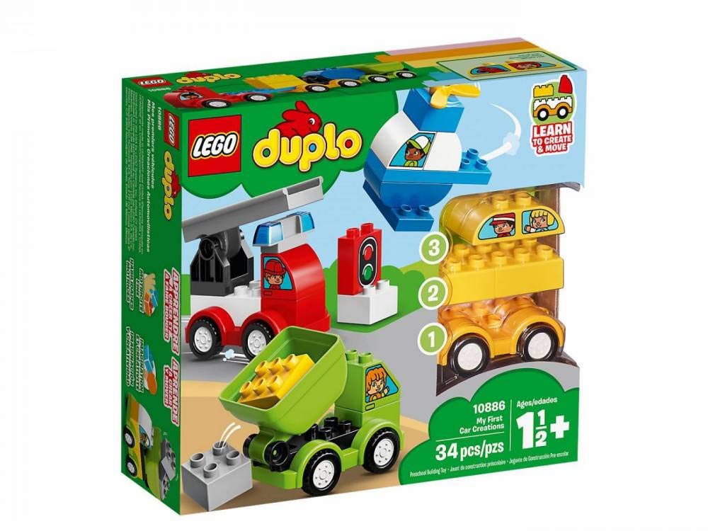 LEGO DUPLO My First Car Creations 10886 Building Blocks (34 Pieces)