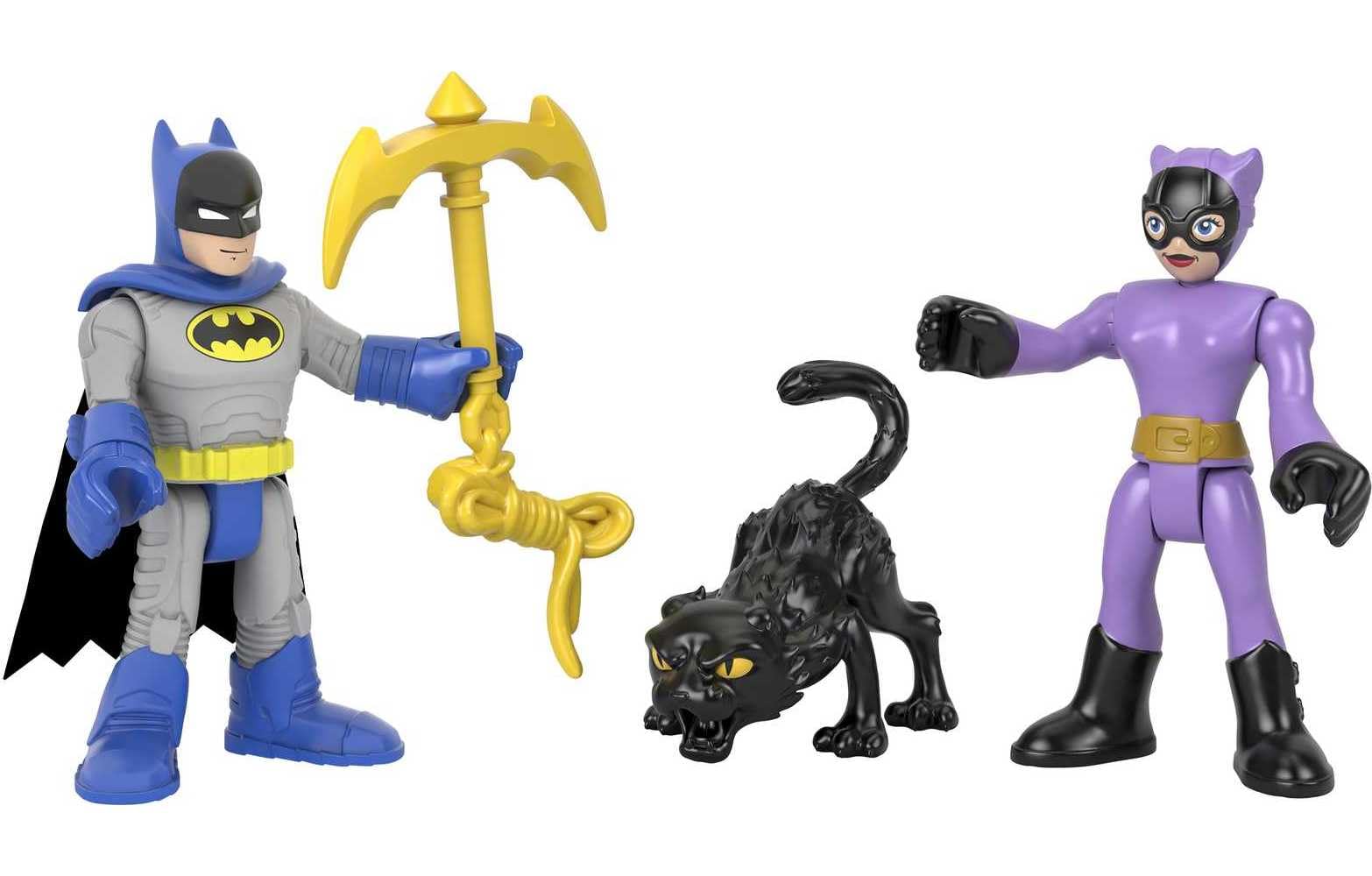 Fisher-Price Imaginext DC Super Friends Batman & Catwoman Figure Set for Preschool Kids Ages 3 to 8 Years