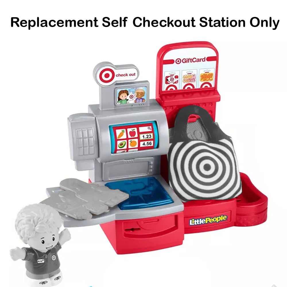 Fisher-Price Replacement Part for Collectible Little People Target Run Dollhouse Playset HXX97 - Replacement Self Checkout Station