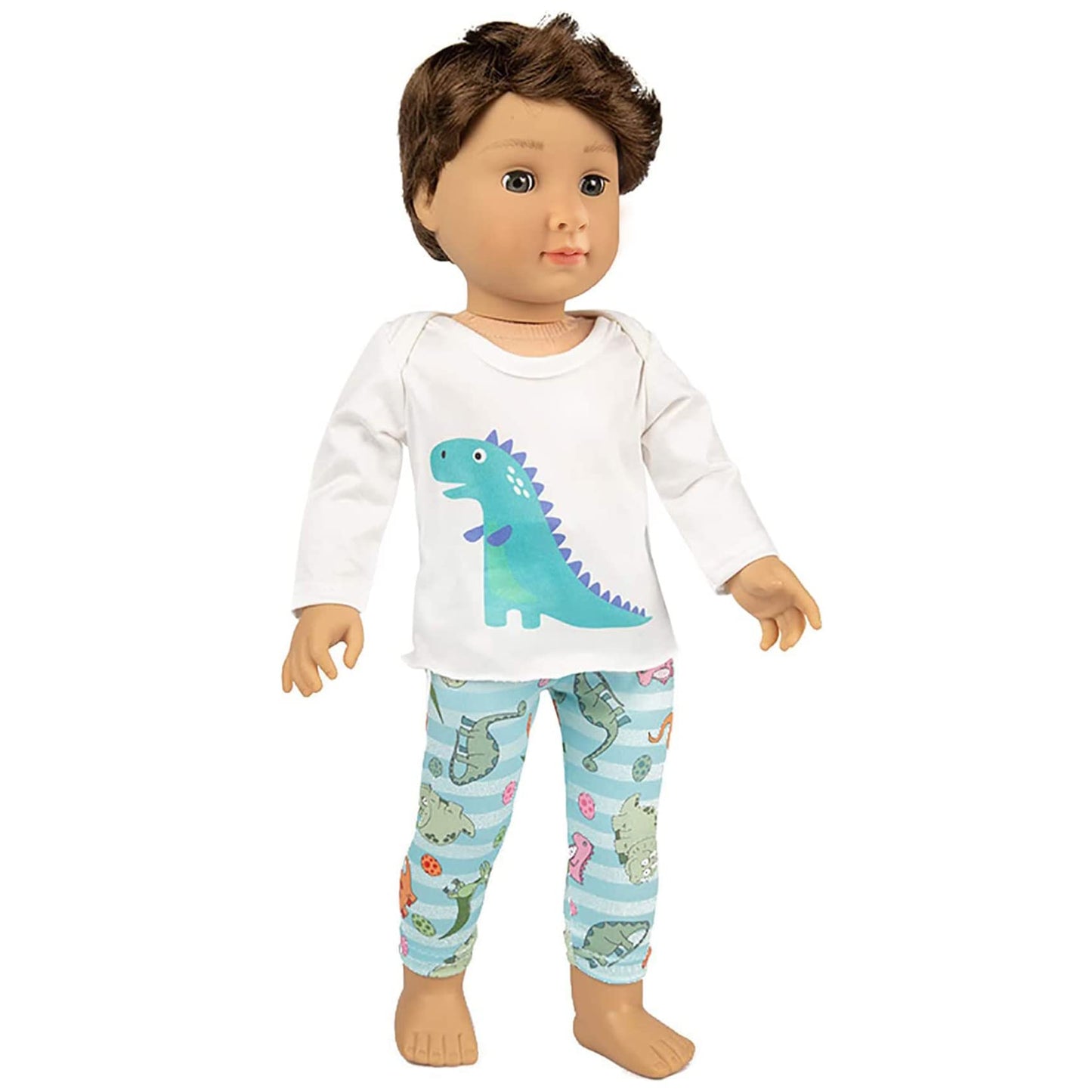 Ecore Fun American 18 Inch Boy Girl Doll Clothes Pajamas Tracksuit for 18" Boys or Girls - Birthday Reward Gift Dolls Outfits for 18 Inch Dolls