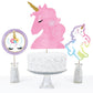 Big Dot of Happiness Rainbow Unicorn - Magical Unicorn Baby Shower or Birthday Party Centerpiece Sticks - Table Toppers - Set of 15