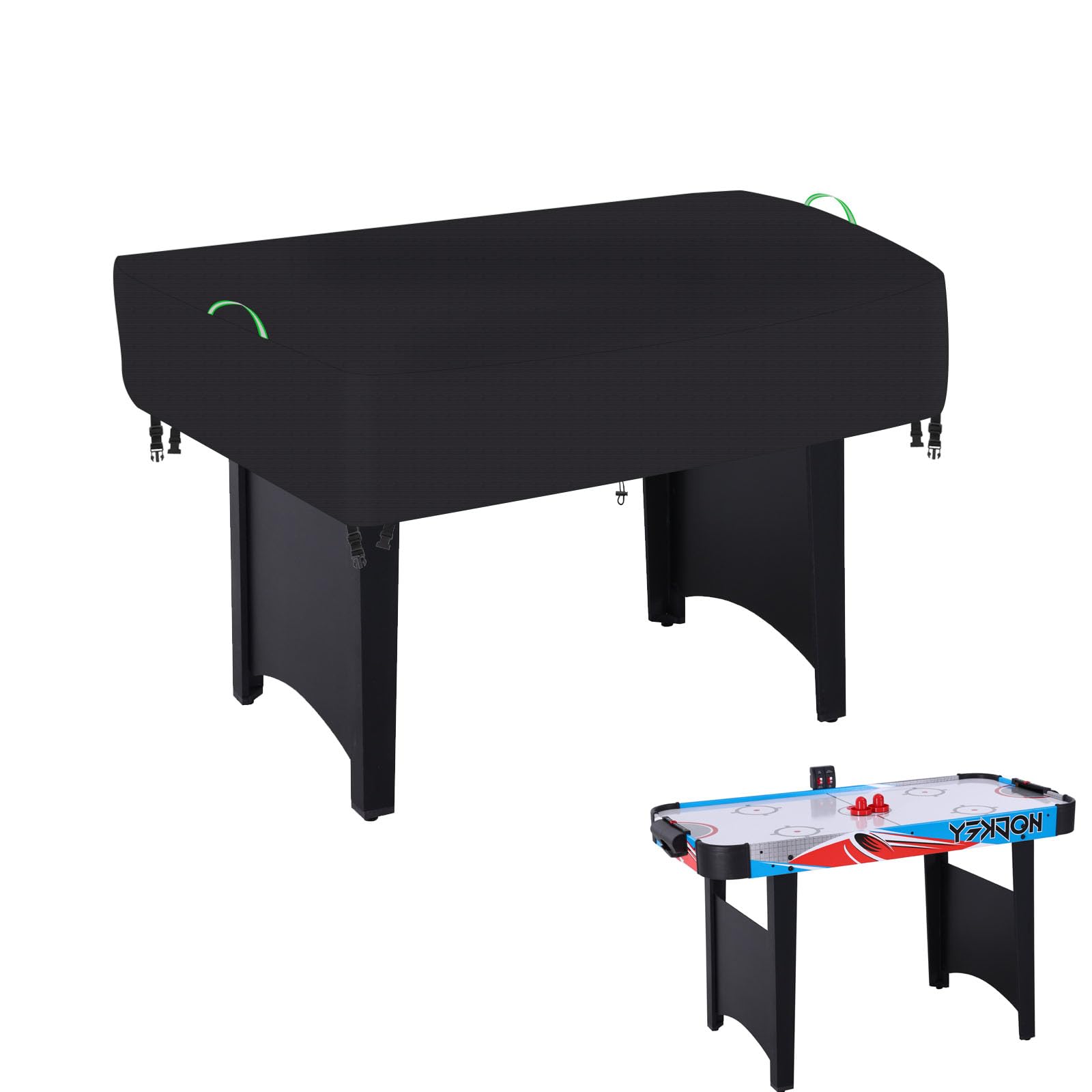 Air Hockey Arcade Table Cover,Heavy Duty 600D Oxford Covers for Hockey Game Table/Foosball and Game Soccer Table ,Outdoor Waterproof,Rain, Snow
